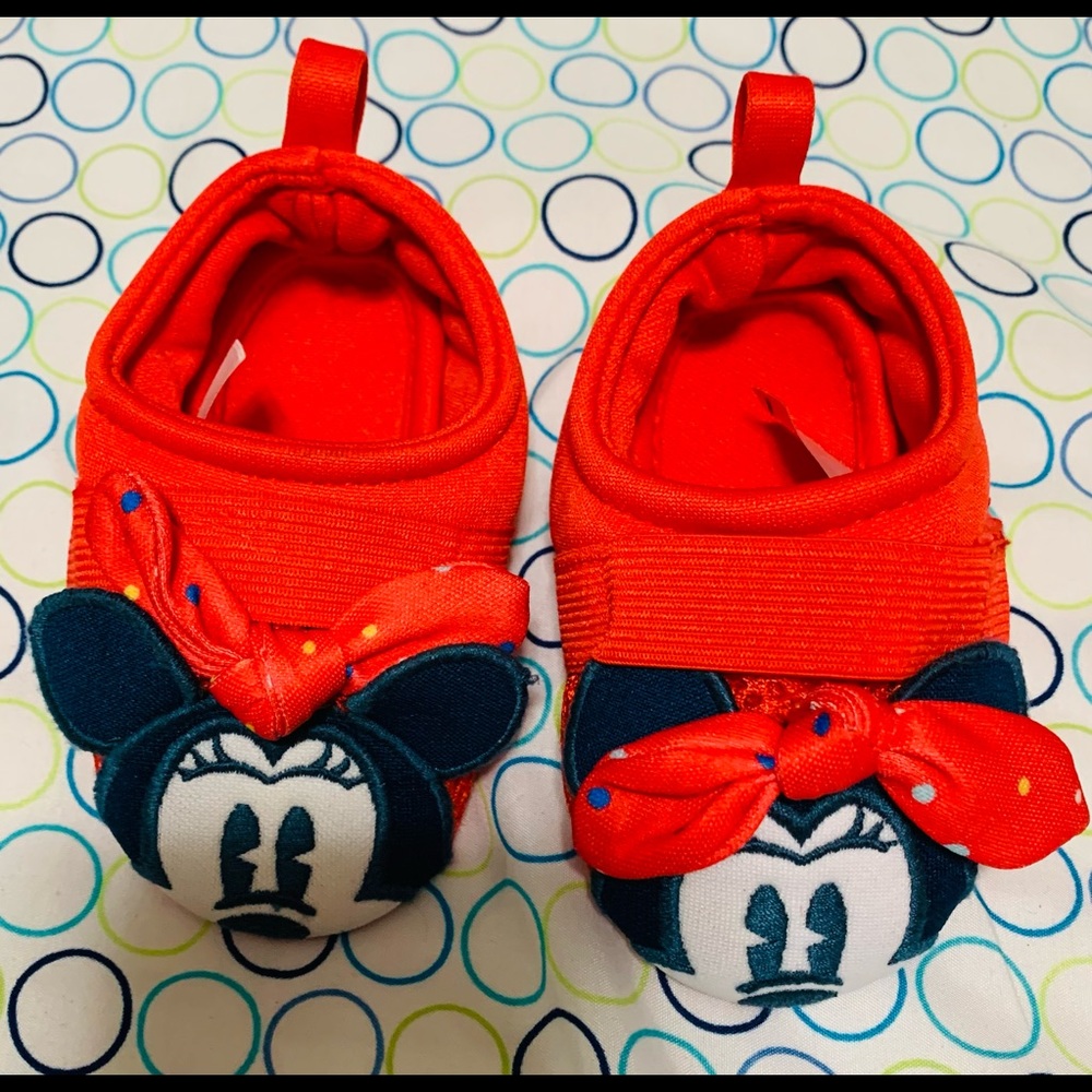 Minnie Mouse Baby Red Shoes